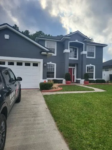 grey traditional wooden home