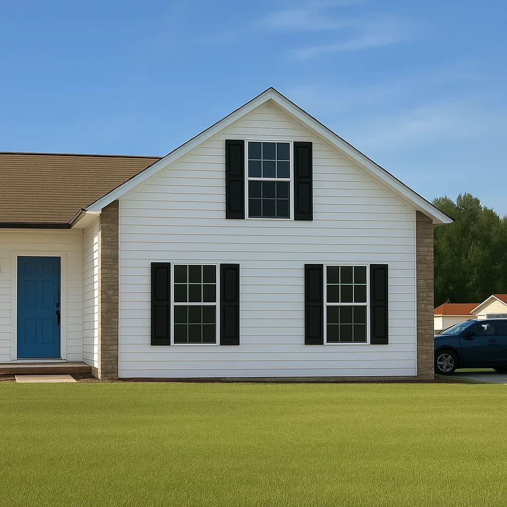 Suburban house exterior painting