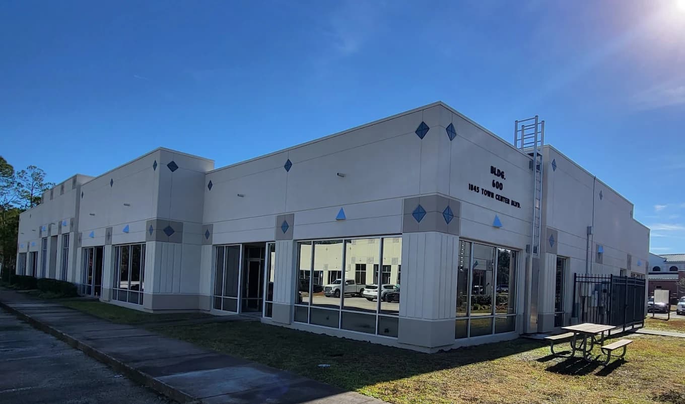 Exterior painting for a big structure