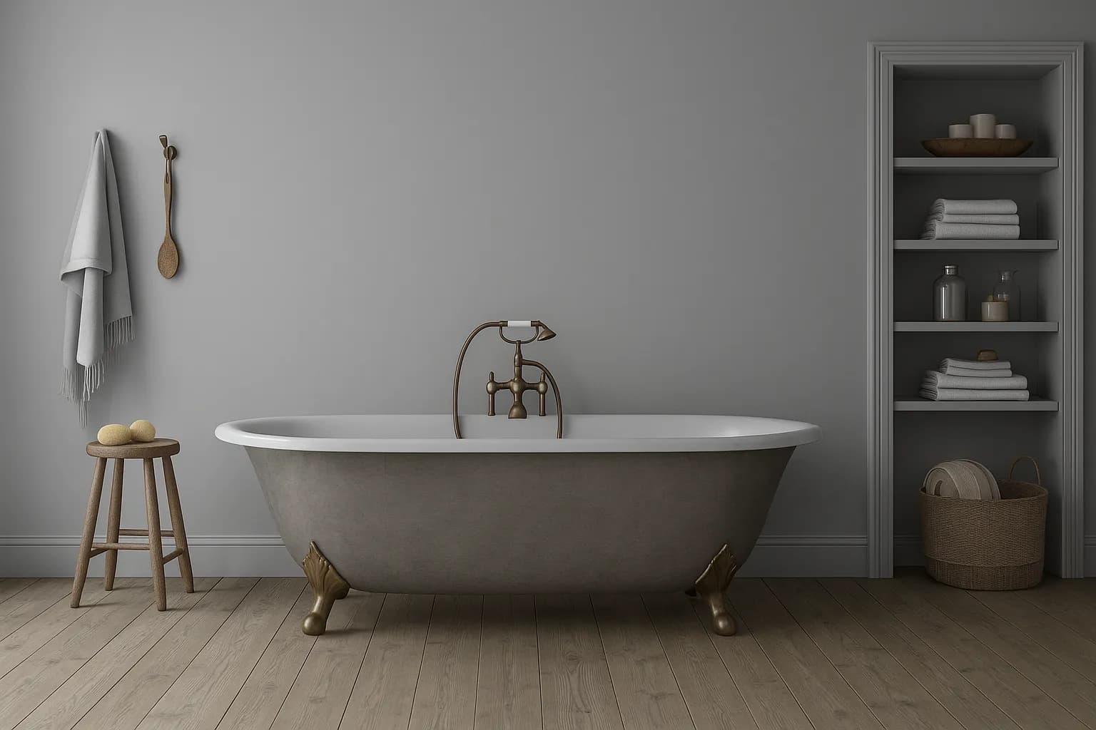 Garage floor with polyaspartic coating